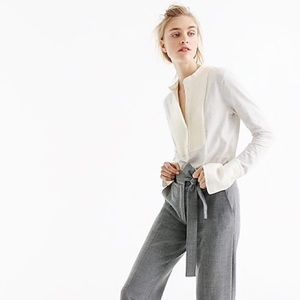 Tuxedo-inspired long-sleeve T-shirt